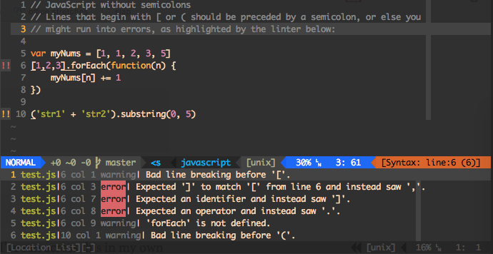 Semicolon enlightenment